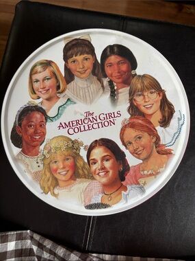 American Girl Decorative Party Tin - White